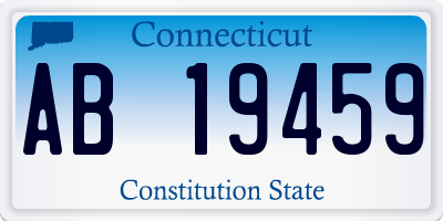 CT license plate AB19459