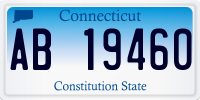 CT license plate AB19460