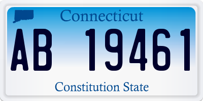 CT license plate AB19461