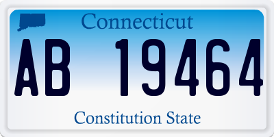 CT license plate AB19464