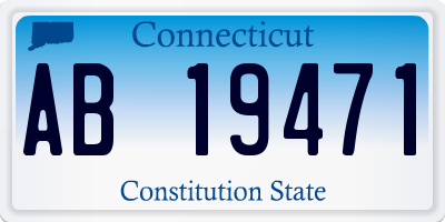 CT license plate AB19471