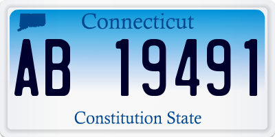 CT license plate AB19491