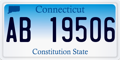 CT license plate AB19506