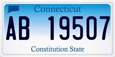 CT license plate AB19507