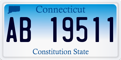 CT license plate AB19511