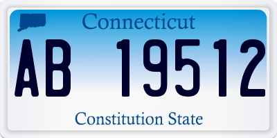 CT license plate AB19512