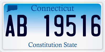 CT license plate AB19516