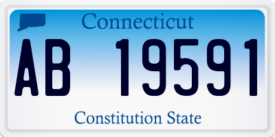 CT license plate AB19591