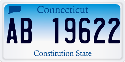 CT license plate AB19622