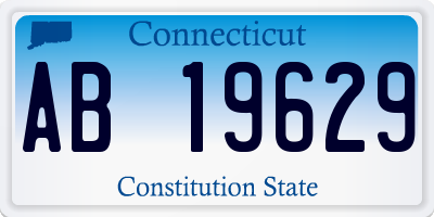 CT license plate AB19629