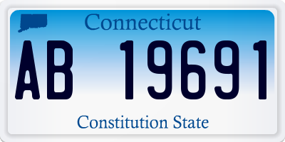 CT license plate AB19691