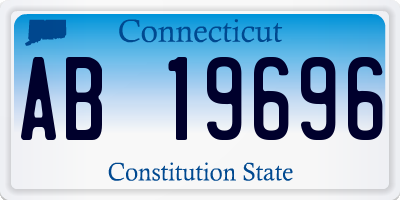 CT license plate AB19696