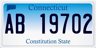 CT license plate AB19702