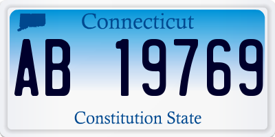 CT license plate AB19769