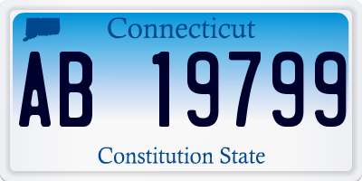 CT license plate AB19799