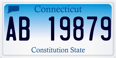 CT license plate AB19879