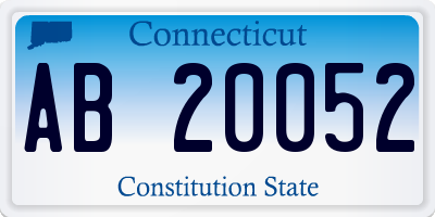 CT license plate AB20052