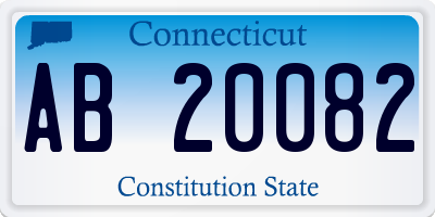 CT license plate AB20082