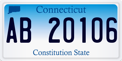 CT license plate AB20106