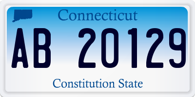 CT license plate AB20129