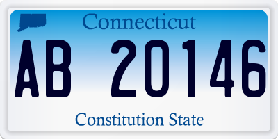 CT license plate AB20146