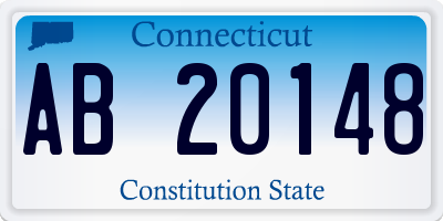 CT license plate AB20148