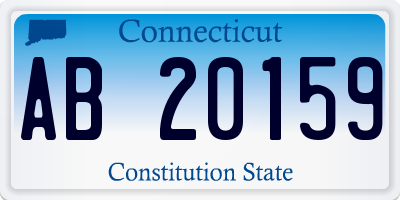 CT license plate AB20159