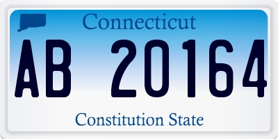CT license plate AB20164