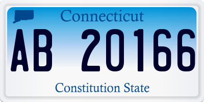 CT license plate AB20166