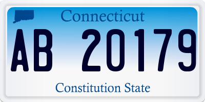 CT license plate AB20179