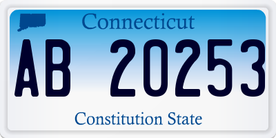 CT license plate AB20253