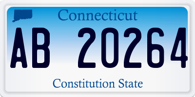 CT license plate AB20264