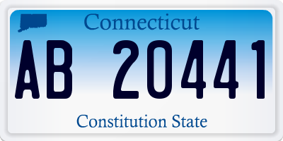 CT license plate AB20441