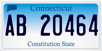 CT license plate AB20464