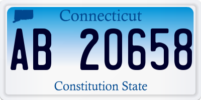 CT license plate AB20658