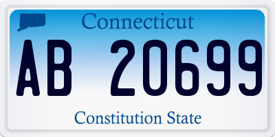 CT license plate AB20699