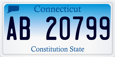 CT license plate AB20799
