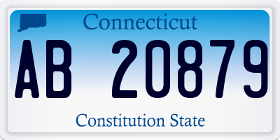 CT license plate AB20879