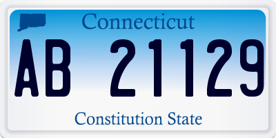 CT license plate AB21129