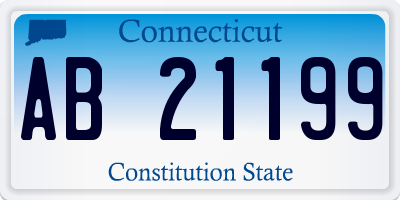 CT license plate AB21199