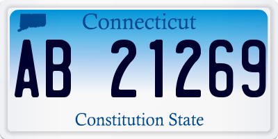 CT license plate AB21269