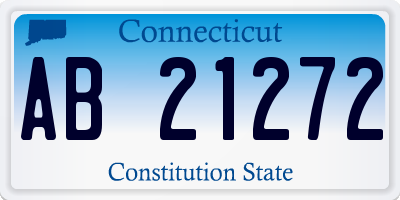 CT license plate AB21272