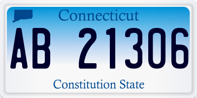 CT license plate AB21306