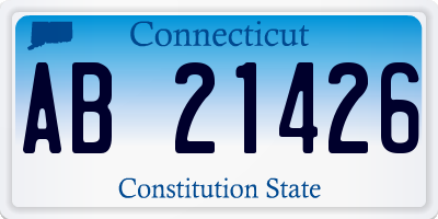 CT license plate AB21426