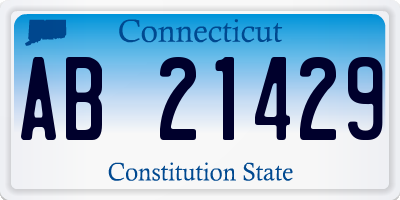 CT license plate AB21429