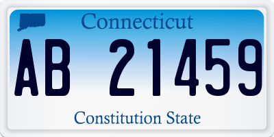 CT license plate AB21459
