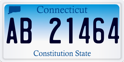 CT license plate AB21464