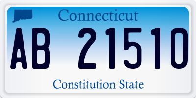 CT license plate AB21510