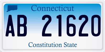 CT license plate AB21620