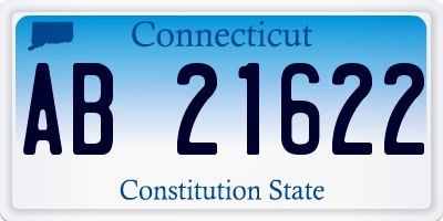 CT license plate AB21622